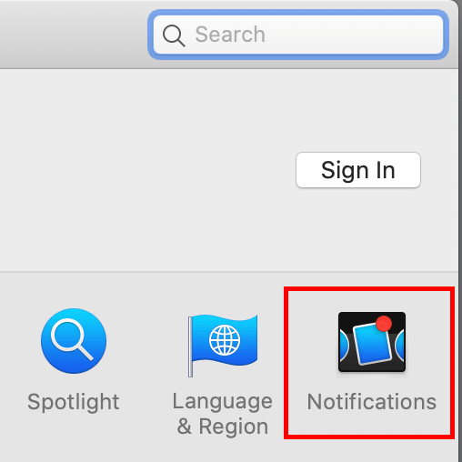System Preferences->Notifications