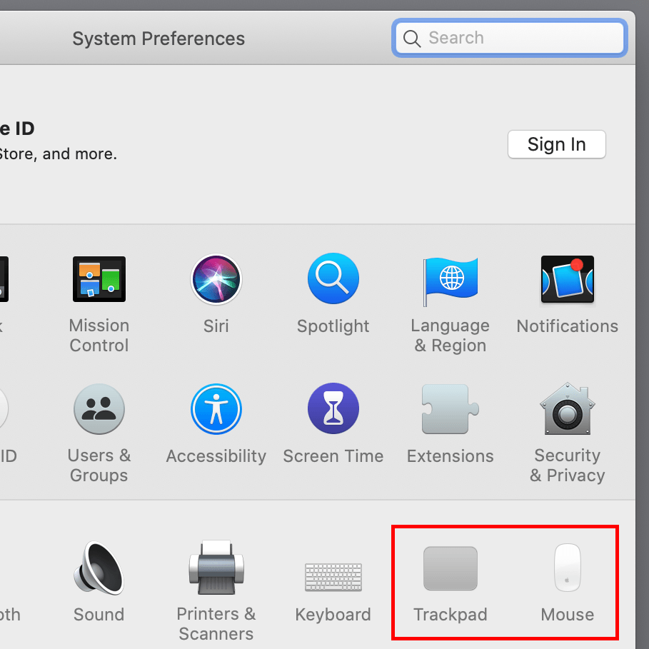 System Preferences->Trackpad, Mouse.