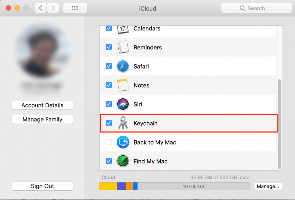 System Preferences->iCloud->Keychain