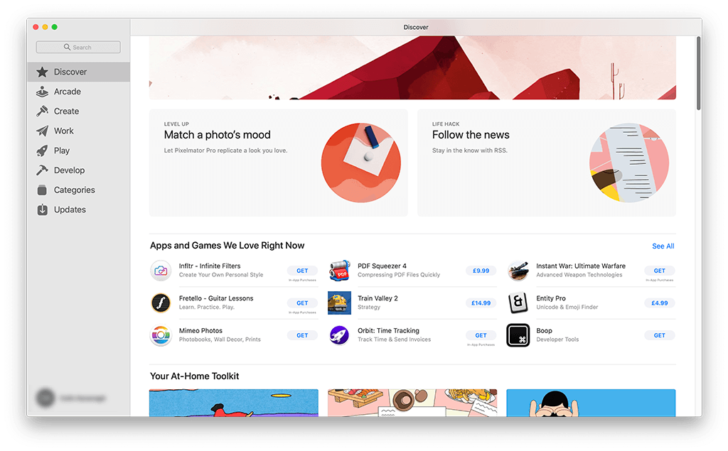 macOS: App Store
